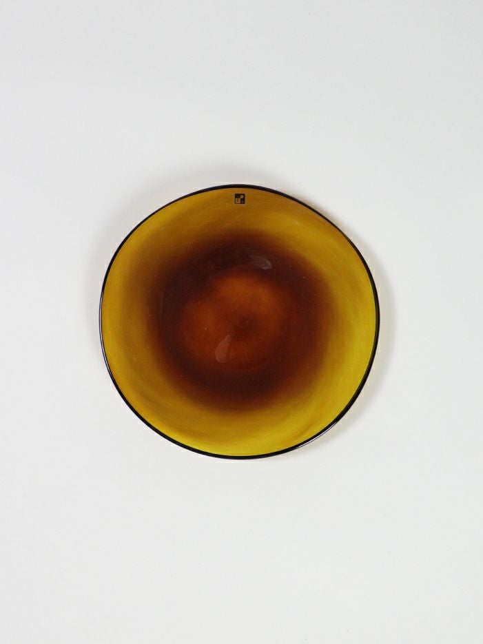 kasumi plate SS yellow｜おしゃれなガラス食器fresco(フレスコ)通販サイト