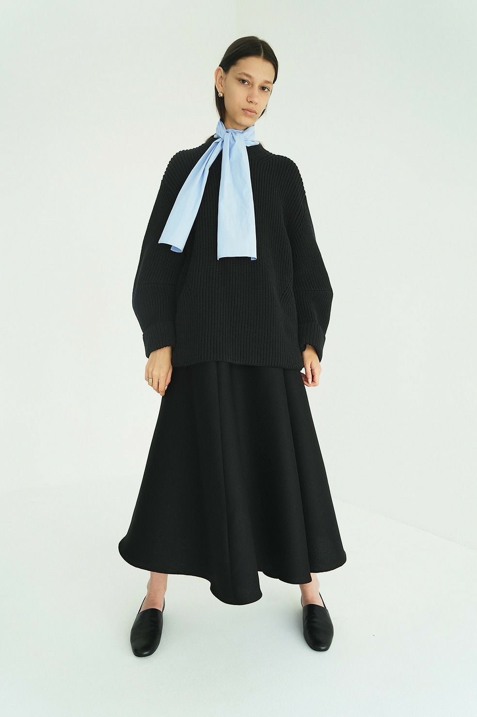 OVER FORM SLEEVE KNIT TOPS 19106-2242｜CLANE クラネ通販