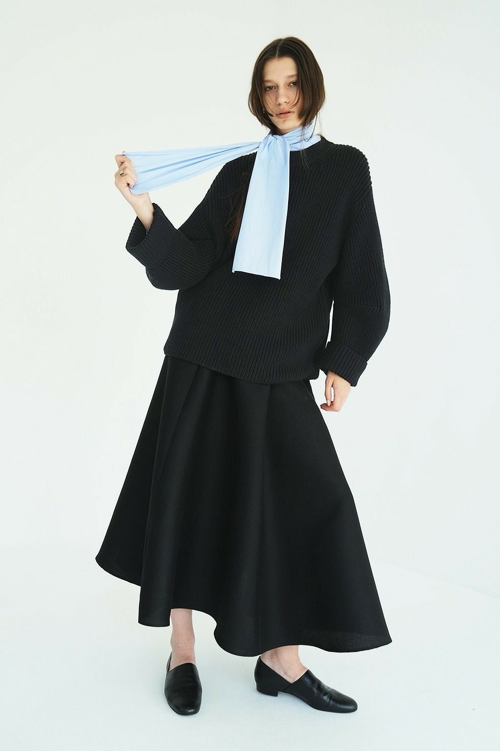 OVER FORM SLEEVE KNIT TOPS 19106-2242｜CLANE クラネ通販