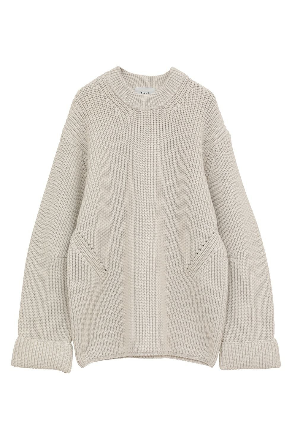 OVER FORM SLEEVE KNIT TOPS 19106-2242｜CLANE クラネ通販