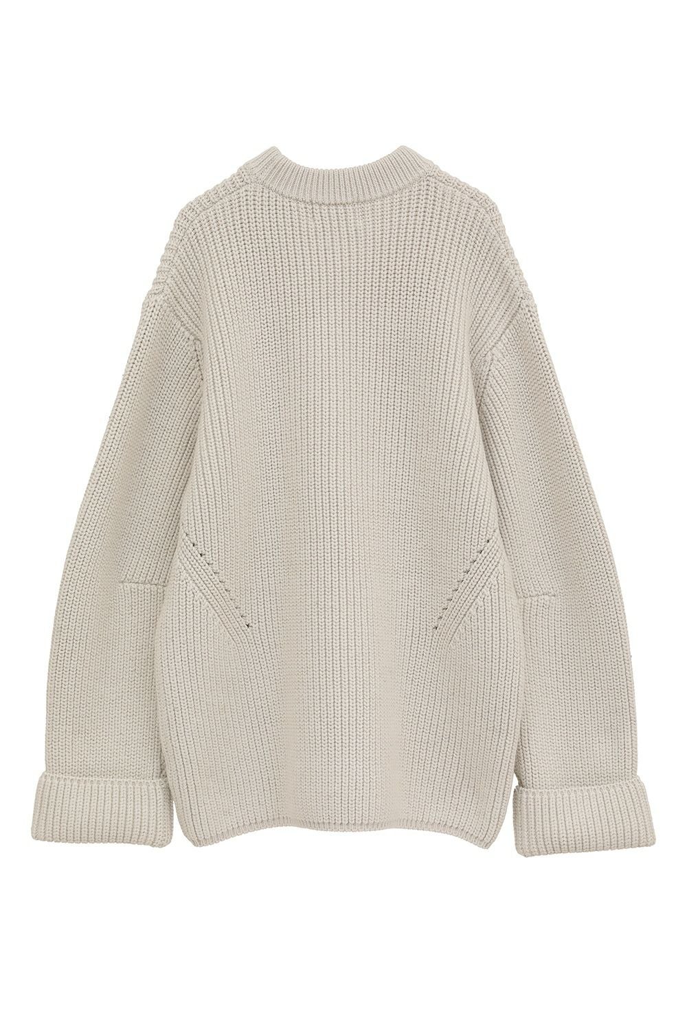 CLANE クラネ SOLID SLEEVE KNIT TOPS ニット CLANE - 2WAY SLANT KNIT TOPS - スラントニットトップス - IVORY
