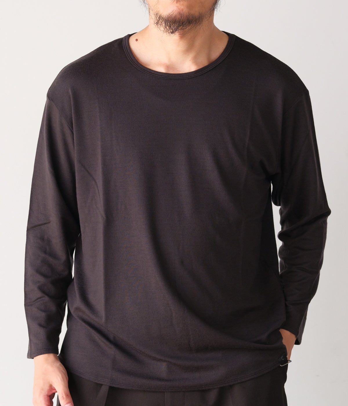 Super140s Washable Wool Jersey / L/S Tee｜CAPERTICA (カペルチカ) 通販
