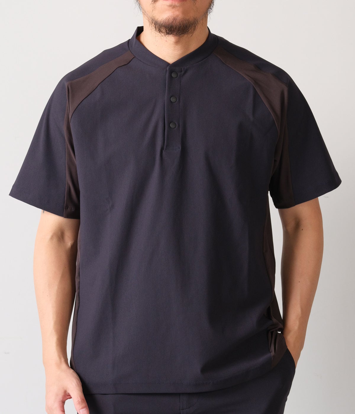 DRY HENRY NECK TEE 1102610035｜junhashimoto（ジュンハシモト）通販