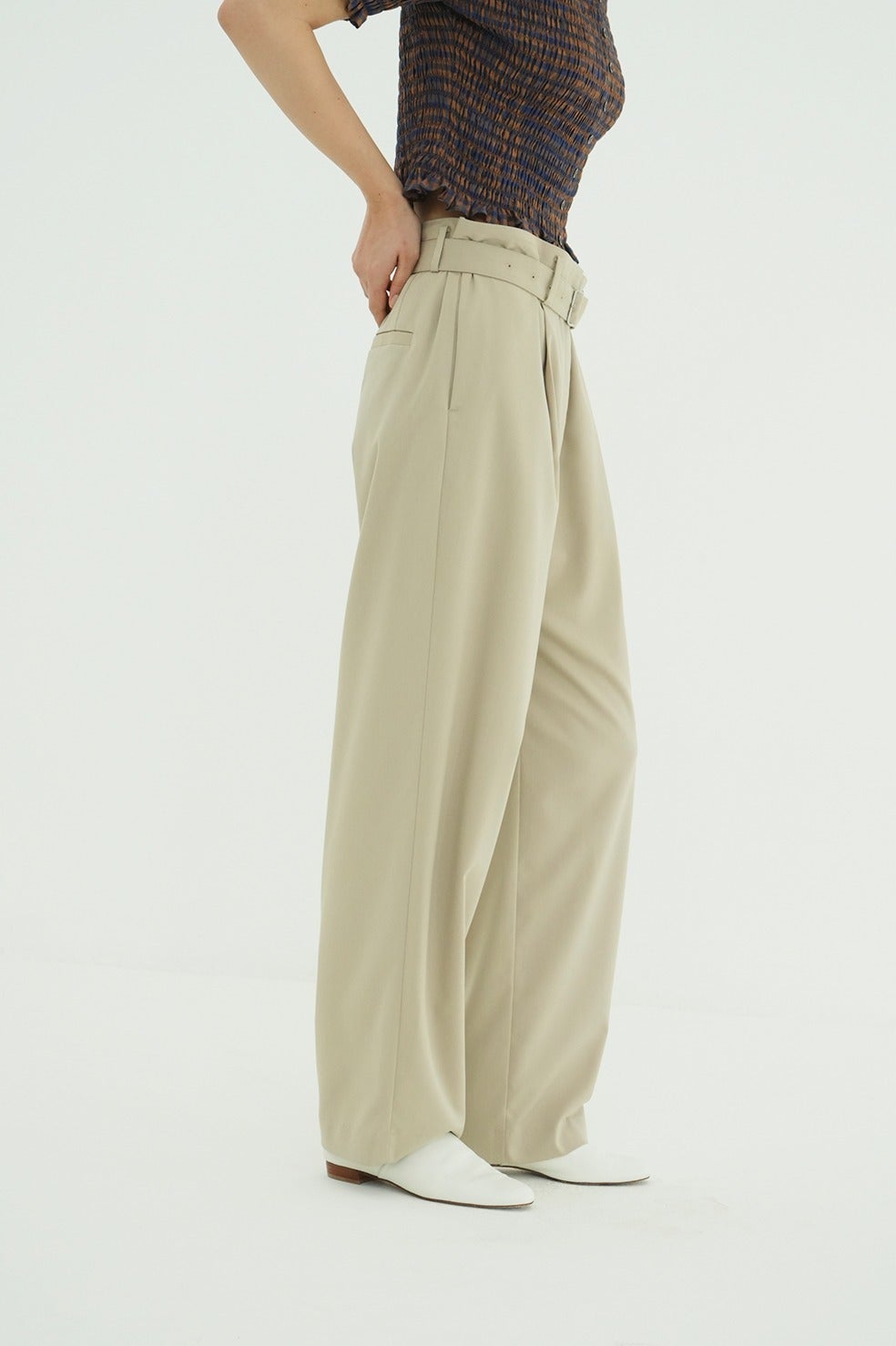 WAIST BELT DAD PANTS 10110-7233｜CLANE クラネ通販