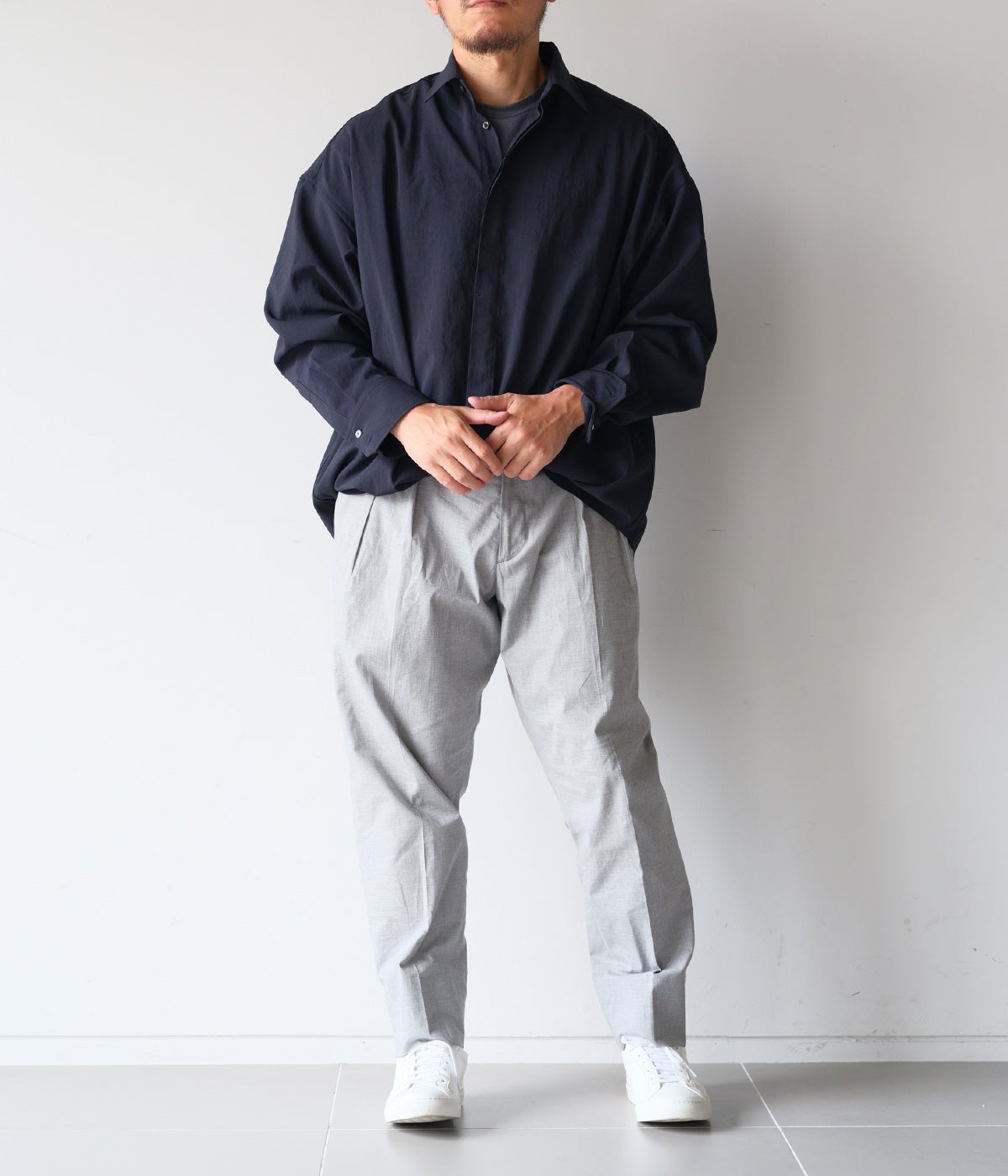 FLY FRONT MEGA BIG SHIRTS 1062611009｜junhashimoto（ジュンハシモト