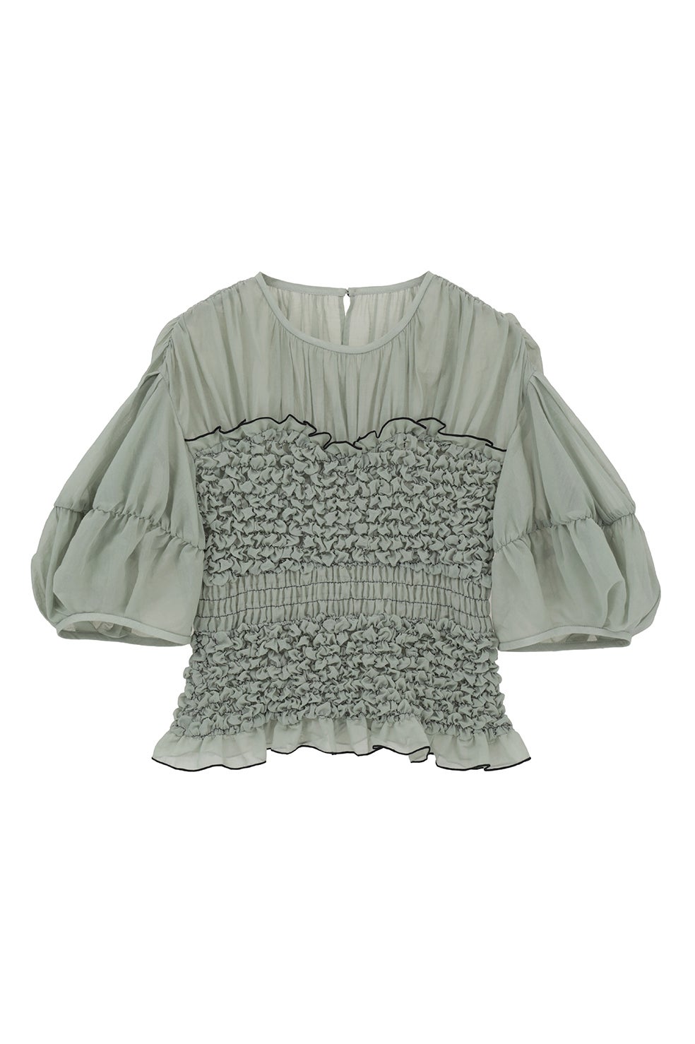 COLOR STITCHED SHIRRING TOPS 11122-4263｜CLANE クラネ通販