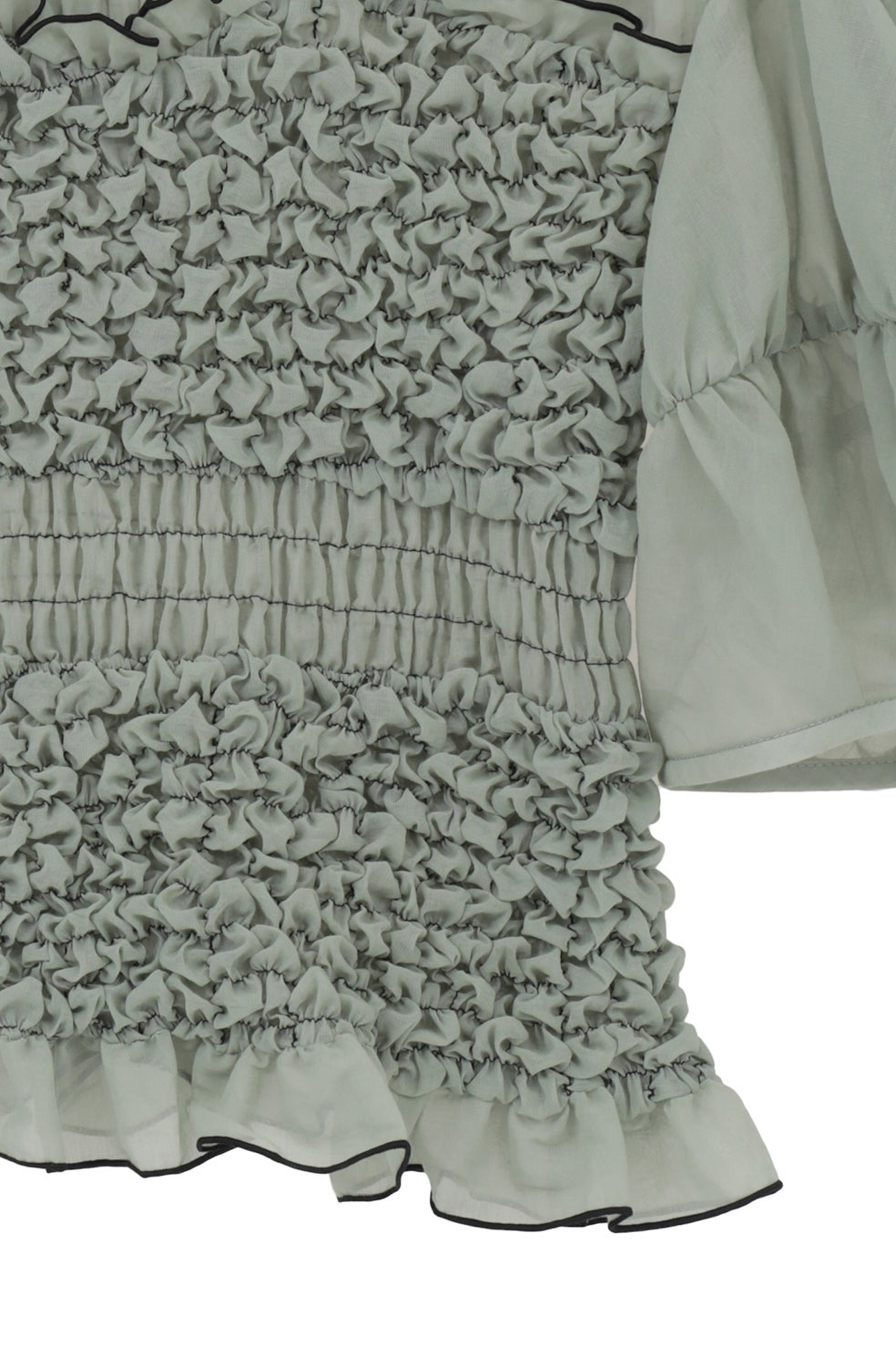 COLOR STITCHED SHIRRING TOPS 11122-4263｜CLANE クラネ通販